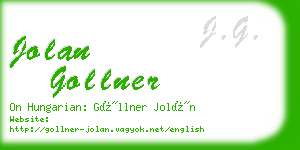 jolan gollner business card